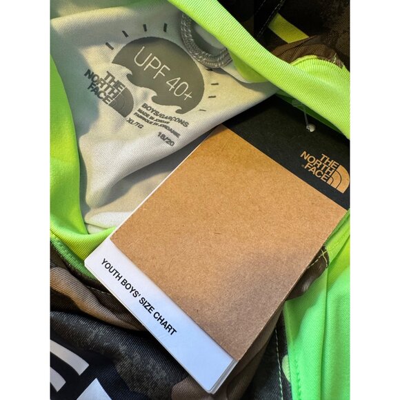 North Face Amphibious Camo Green Size XL UPF 40+  Boys 18/20 NWT $45 - Picture 4 of 6